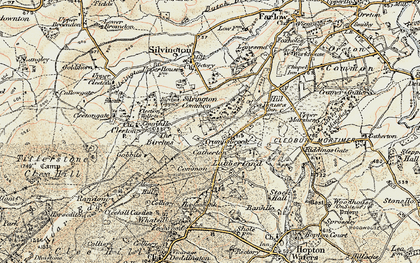 Old map of Crumpsbrook in 1901-1902