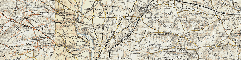 Old map of Cartlett Brook in 1901-1912