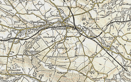 Old map of Cubley in 1903
