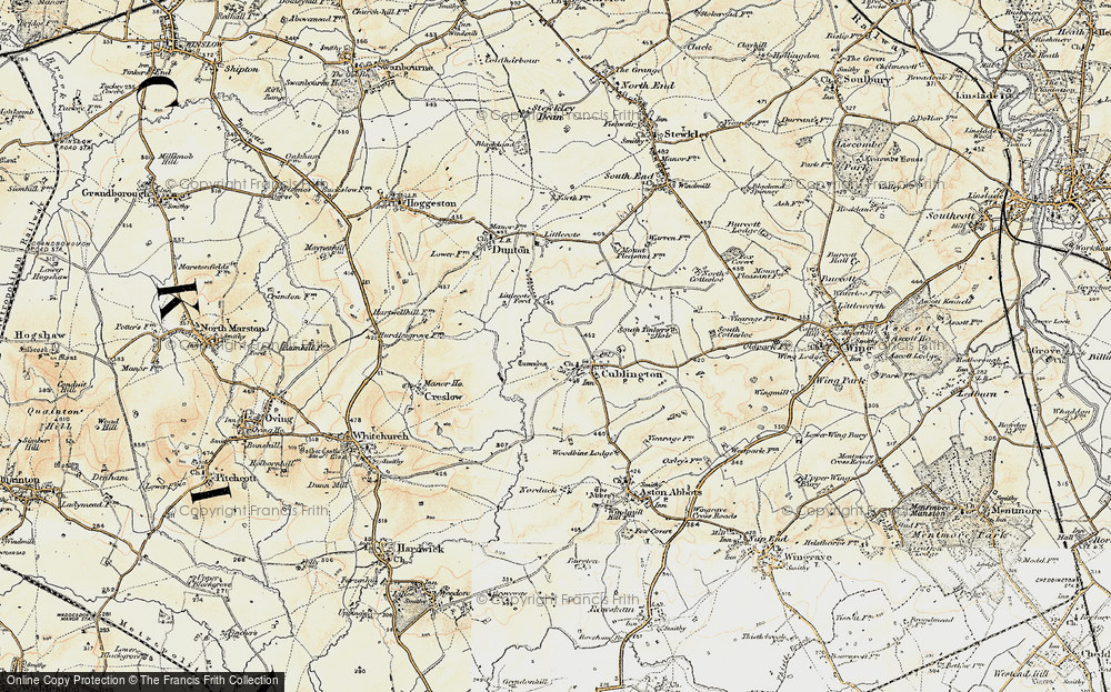 Old Map of Cublington, 1898 in 1898