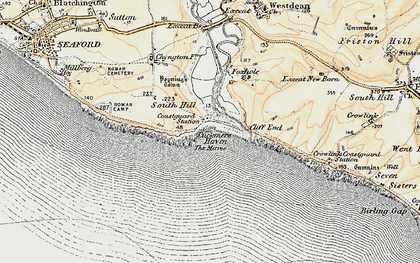 Old map of Cuckmere Haven in 1898