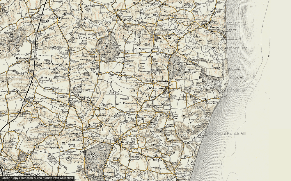 Old Map of Cuckold's Green, 1901-1902 in 1901-1902