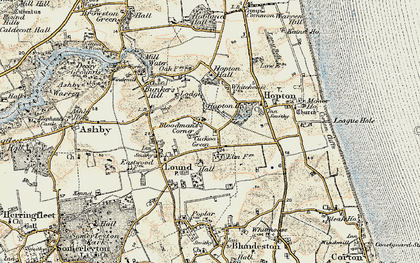 Old map of Cuckoo Green in 1901-1902