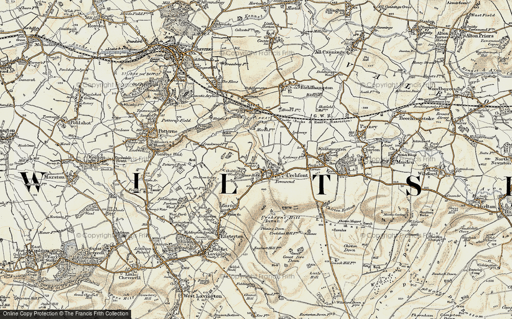 Old Map of Cuckoo's Corner, 1898-1899 in 1898-1899