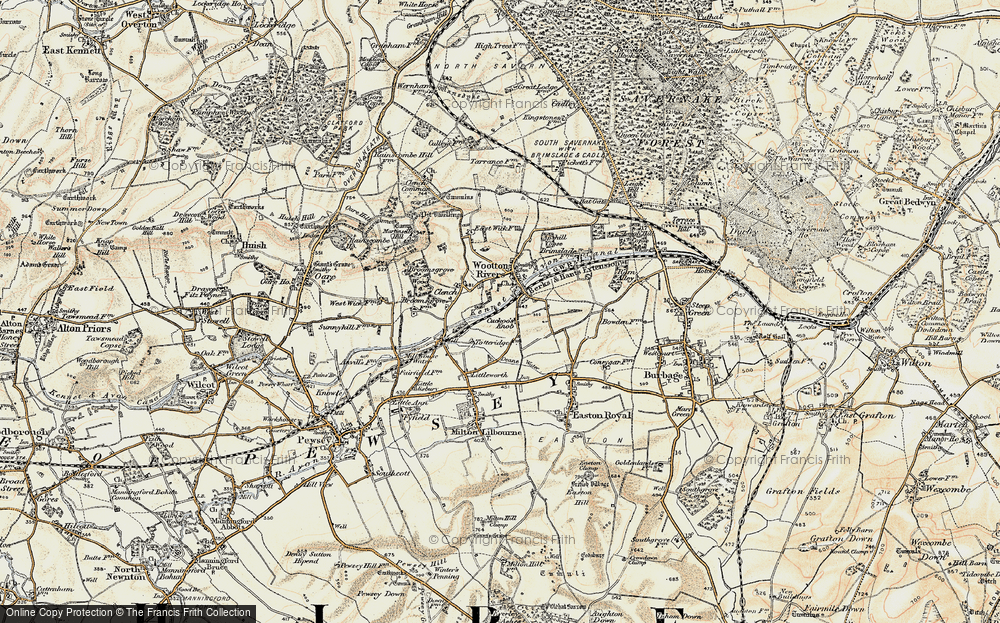 Old Map of Cuckoo's Knob, 1897-1899 in 1897-1899