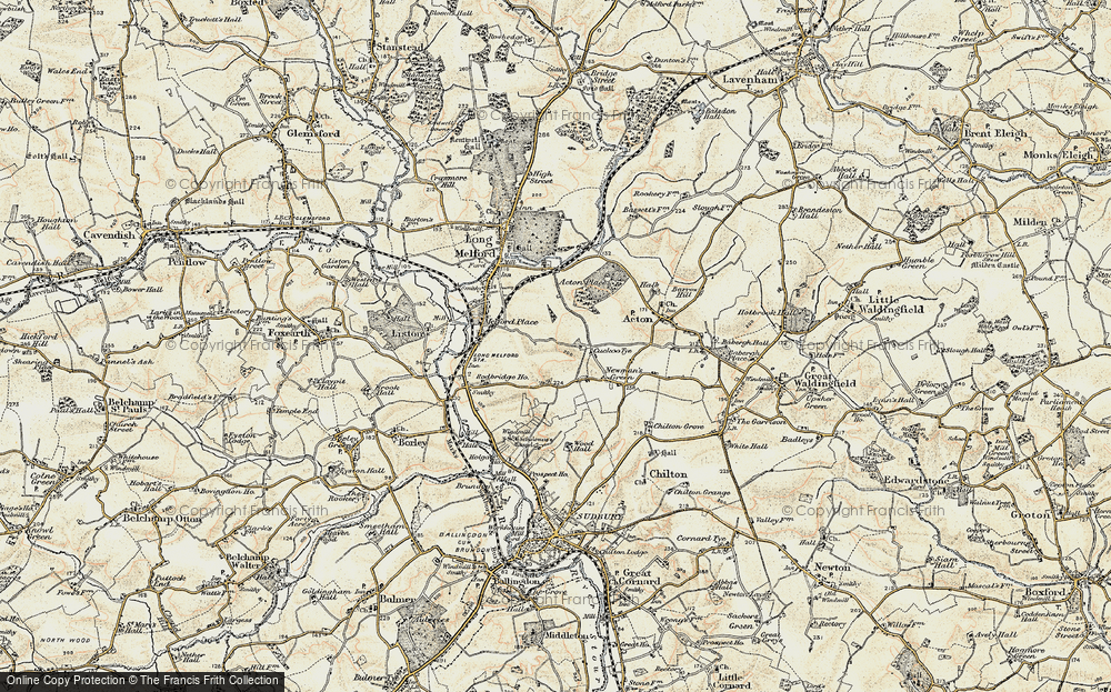 Old Map of Cuckoo Tye, 1898-1901 in 1898-1901