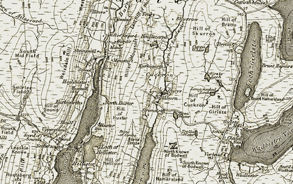 Old map of Cuckron in 1911-1912