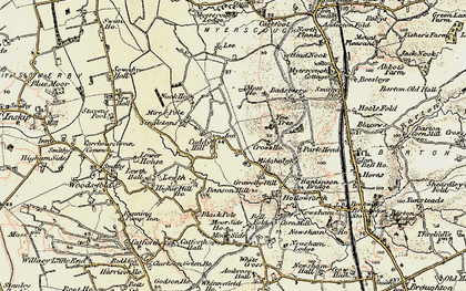 Old map of Bell Fold in 1903-1904