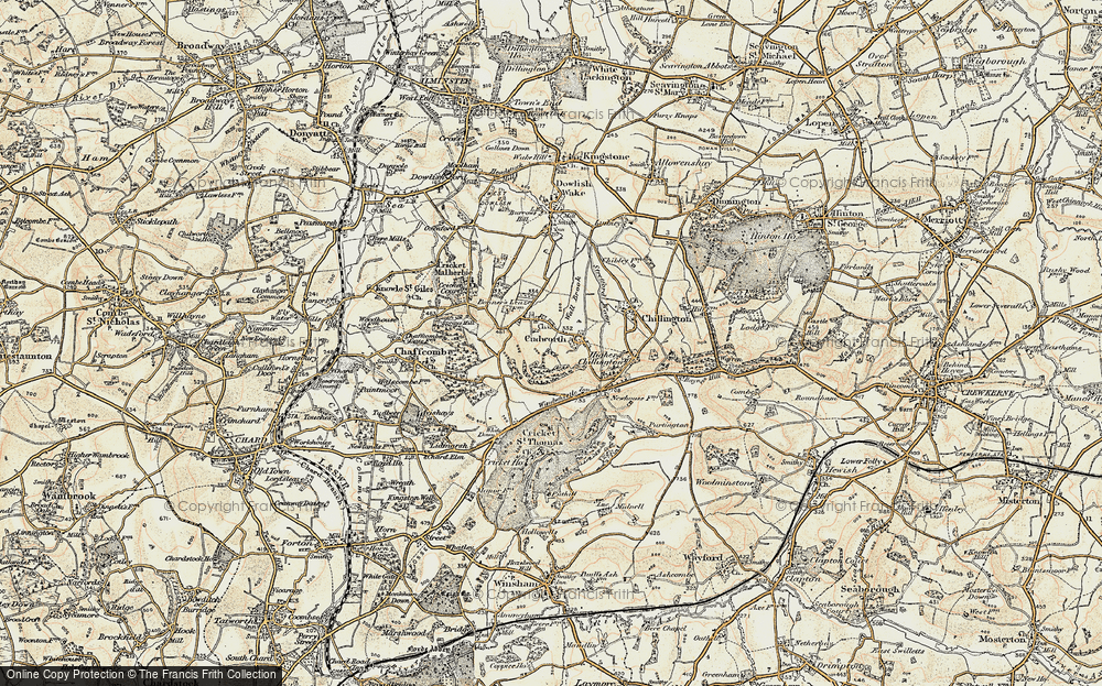 Old Map of Cudworth, 1898-1899 in 1898-1899
