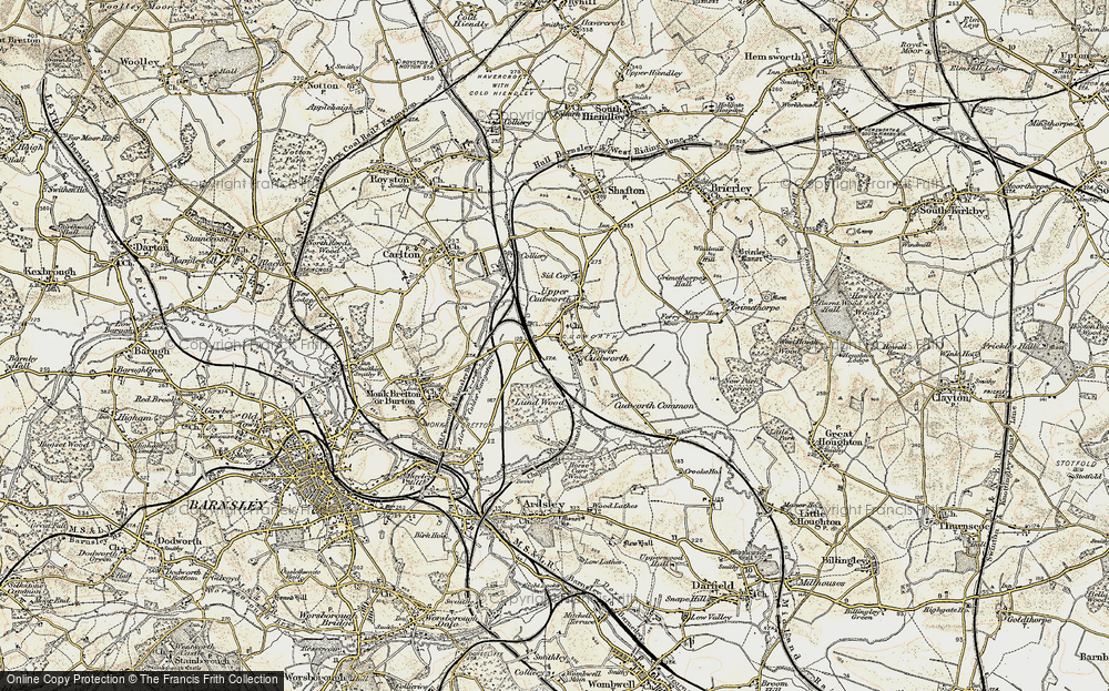 Old Map of Cudworth, 1903 in 1903