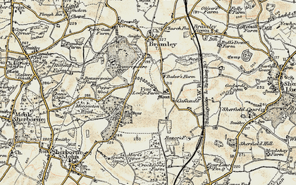 Old map of Vyne Park in 1897-1900