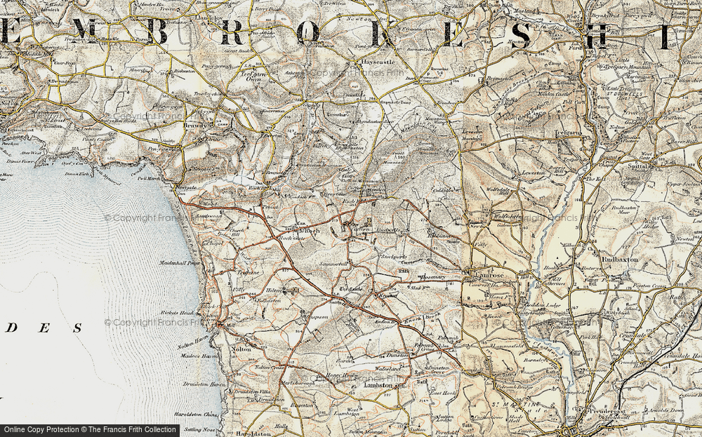 Old Map of Cuffern, 1901-1912 in 1901-1912