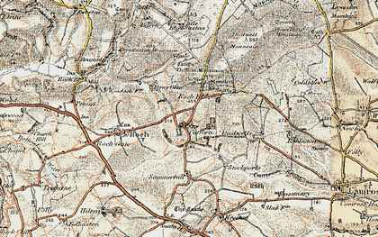 Old map of Cuffern in 1901-1912