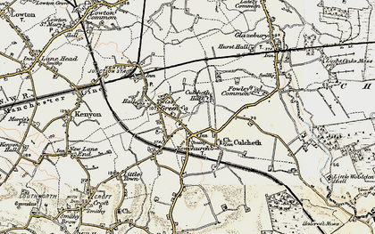 Old map of Culcheth in 1903