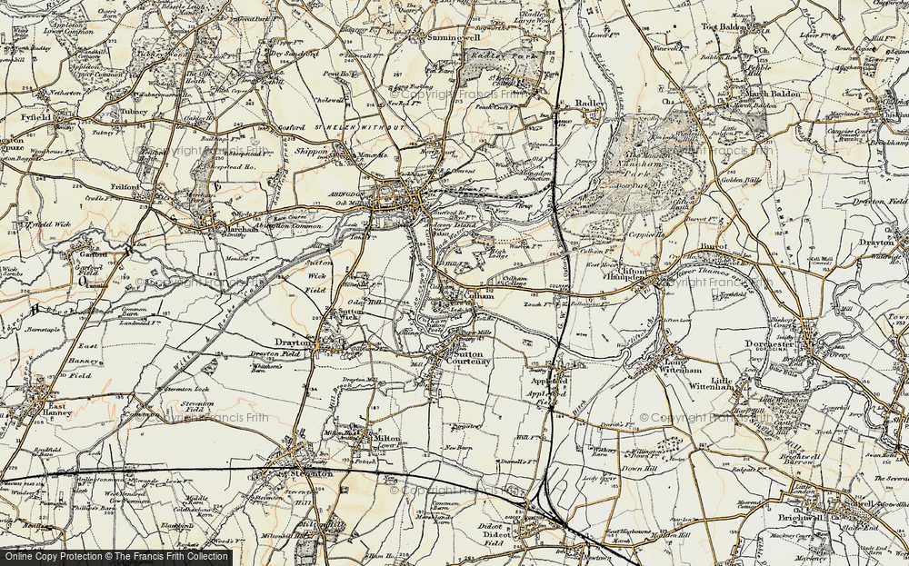 Old Map of Culham, 1897-1899 in 1897-1899