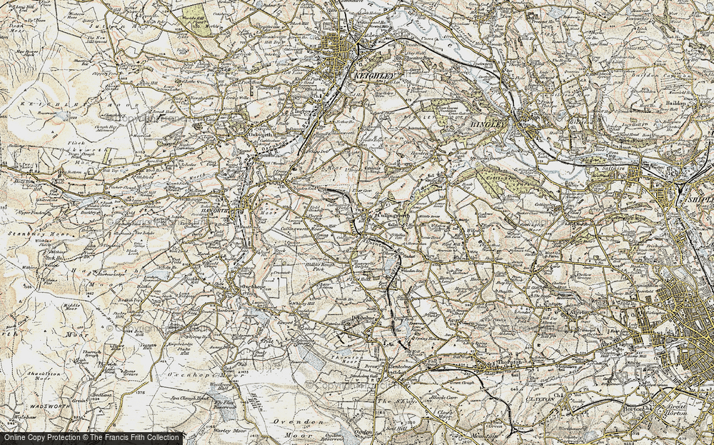 Old Map of Cullingworth, 1903-1904 in 1903-1904