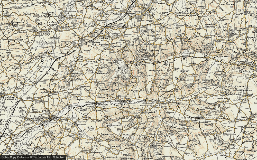 Old Map of Culm Davy, 1898-1900 in 1898-1900