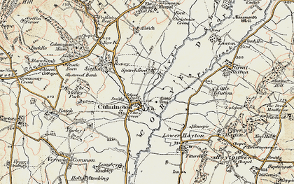 Old map of Culmington in 1901-1902