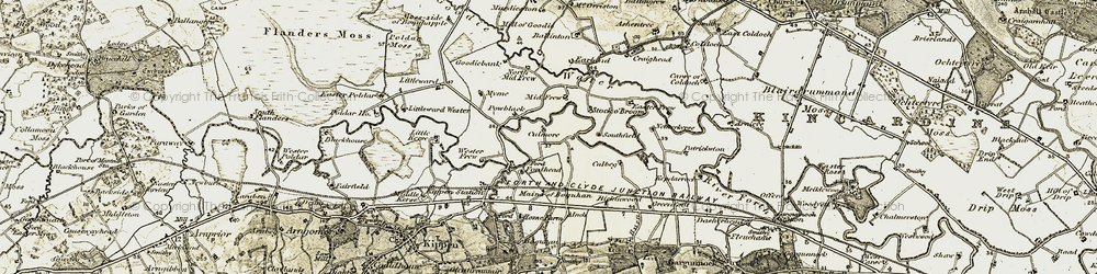 Old map of Culmore in 1904-1907