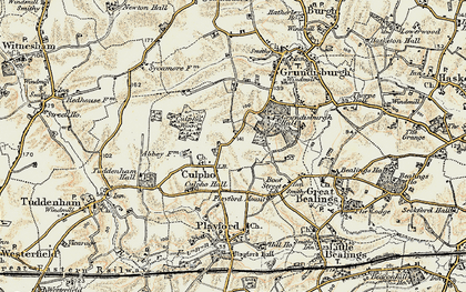 Old map of Culpho in 1898-1901