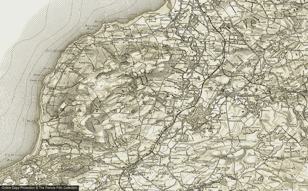 Old Map of Culroy, 1904-1906 in 1904-1906