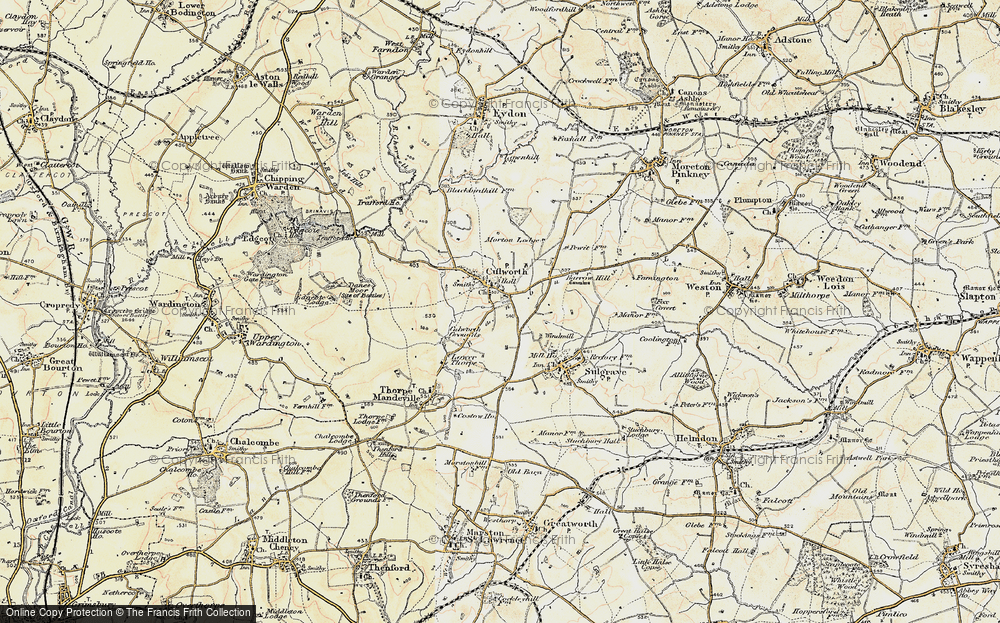 Old Map of Culworth, 1898-1901 in 1898-1901