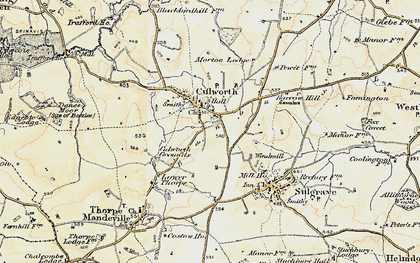 Old map of Culworth in 1898-1901