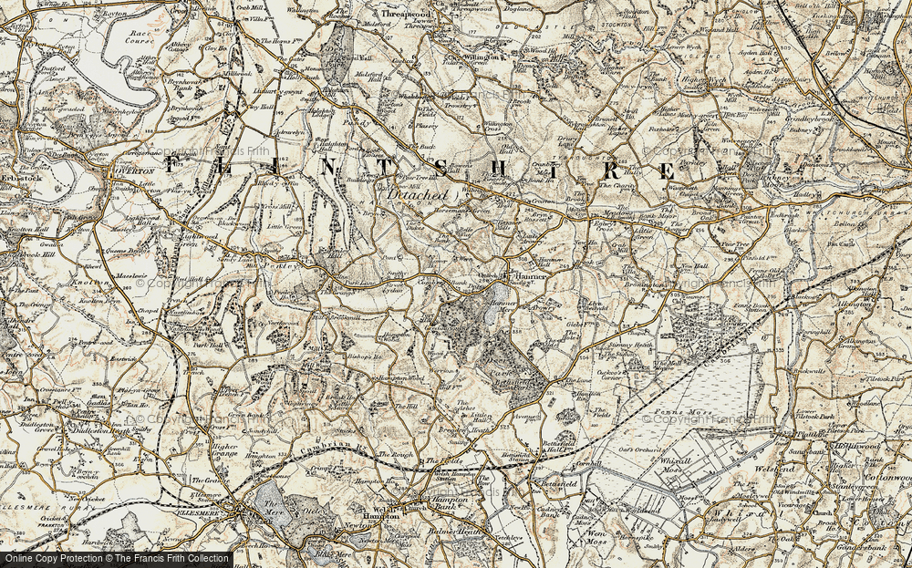 Old Map of Cumber's Bank, 1902 in 1902