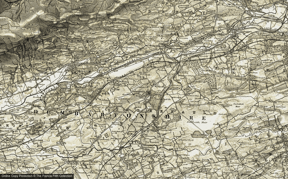 Old Map of Cumbernauld Village, 1904-1907 in 1904-1907