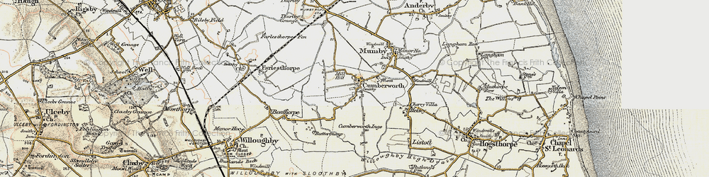 Old map of Cumberworth in 1902-1903