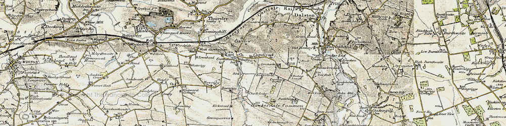 Old map of Cumdivock in 1901-1904