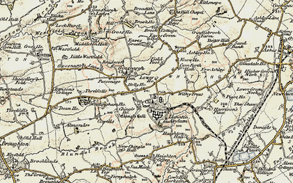 Old map of Cumeragh Village in 1903-1904