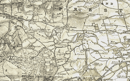 Old map of Cumledge in 1901-1904