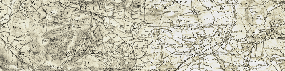 Old map of Ashfield in 1901-1904