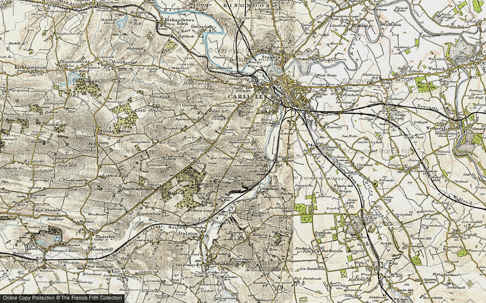Old Map of Cummersdale, 1901-1904 in 1901-1904