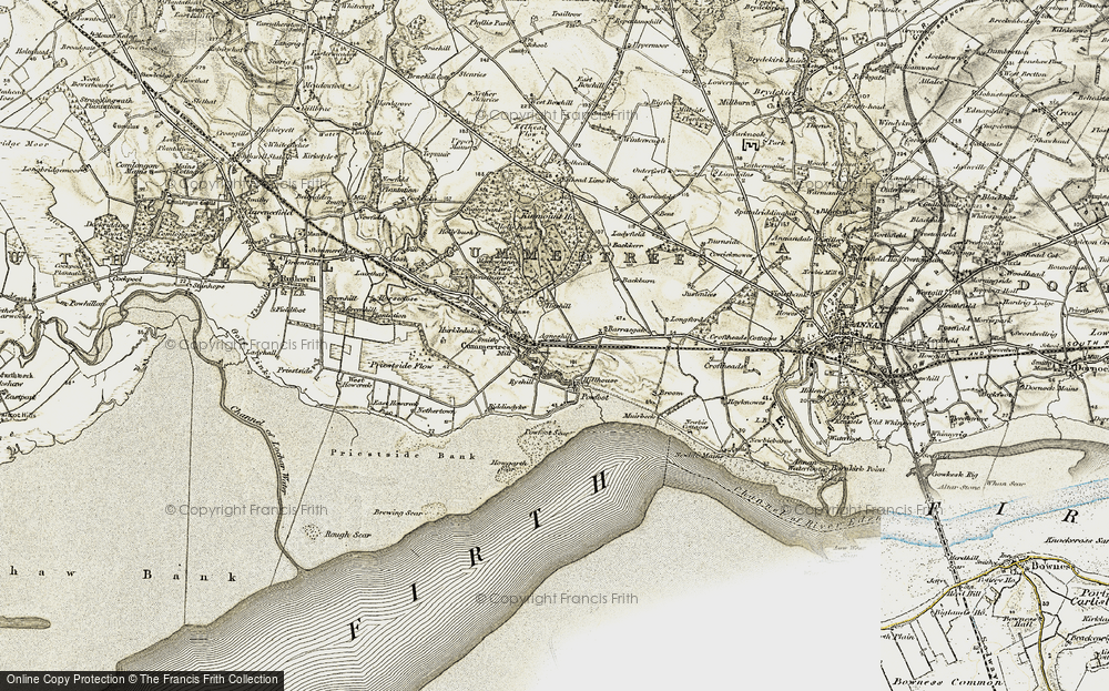 Old Map of Historic Map covering Barrasgate in 1901-1904