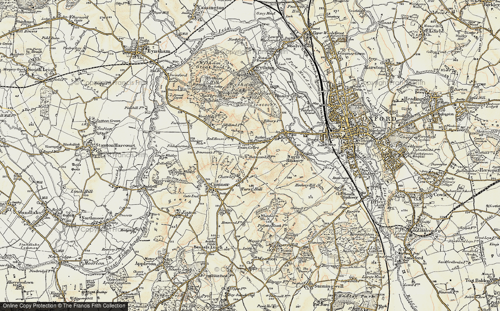 Old Map of Cumnor Hill, 1897-1899 in 1897-1899