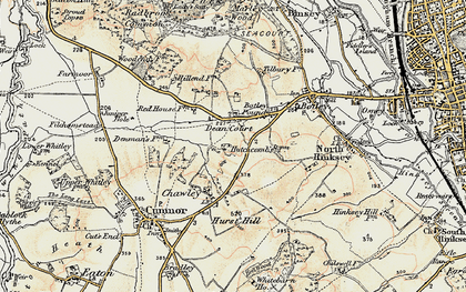 Old map of Cumnor Hill in 1897-1899
