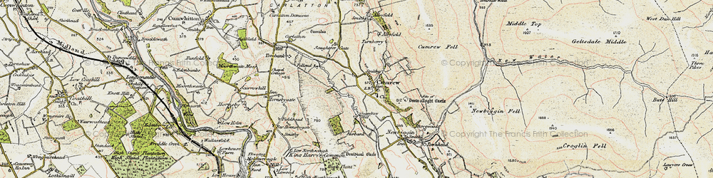 Old map of Cumrew in 1901-1904
