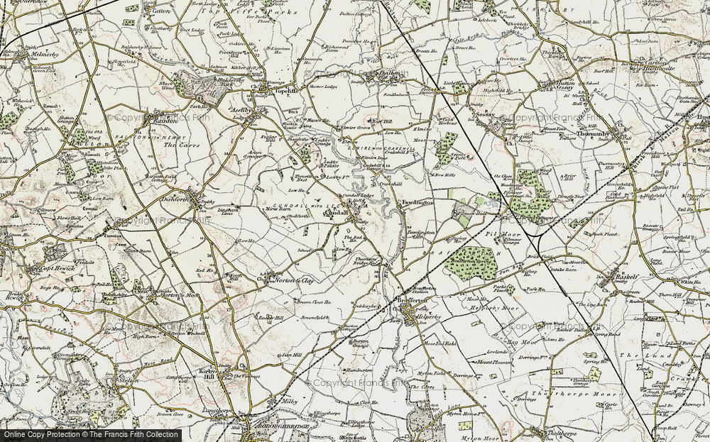 Old Map of Cundall, 1903-1904 in 1903-1904