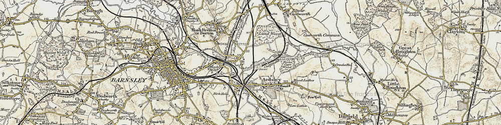 Old map of Cundy Cross in 1903