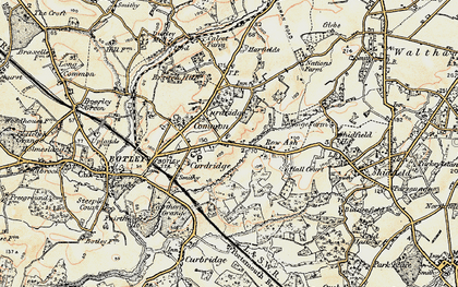 Old map of Curdridge in 1897-1899