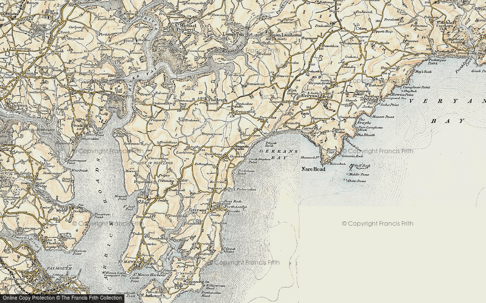 Old Map of Curgurrell, 1900 in 1900