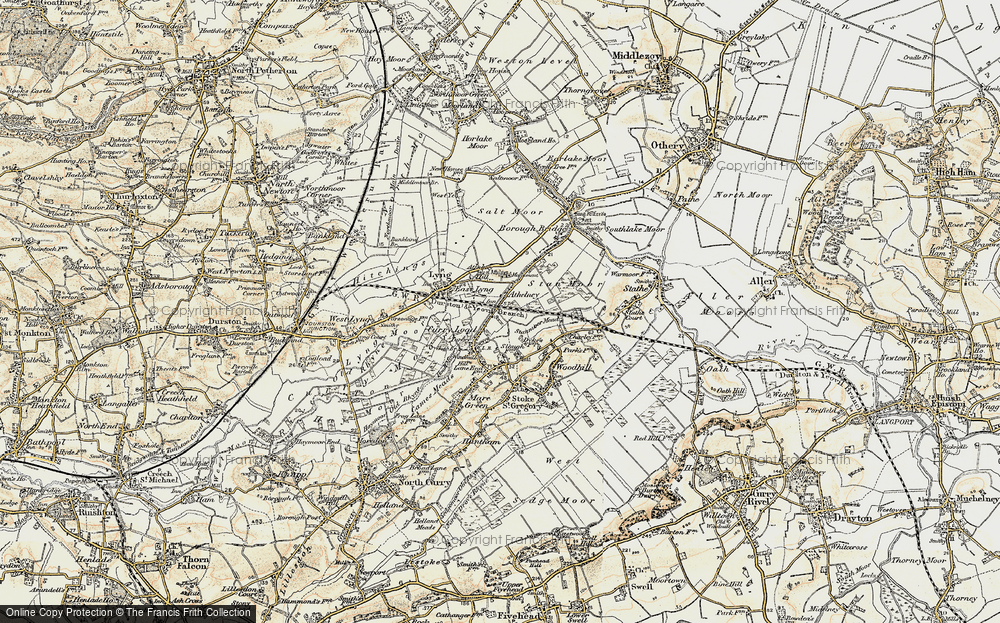 Old Map of Curload, 1898-1900 in 1898-1900