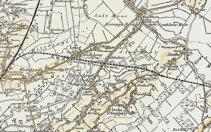 Old map of Curload in 1898-1900