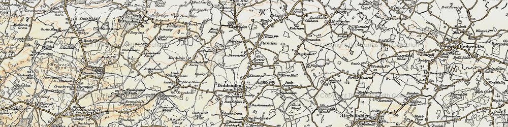 Old map of Apsley in 1897-1898