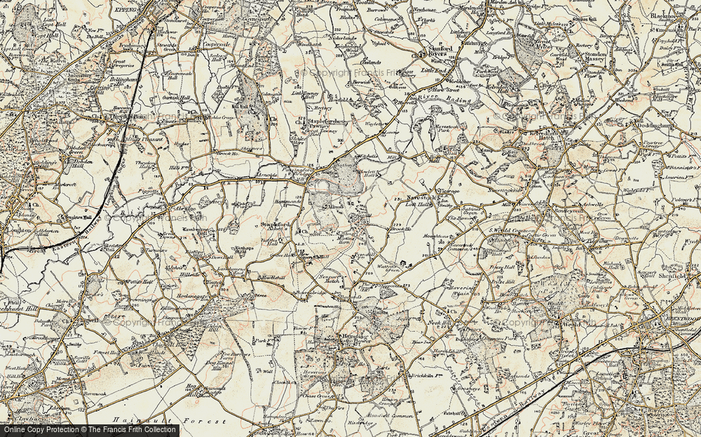 Old Map of Curtismill Green, 1898 in 1898