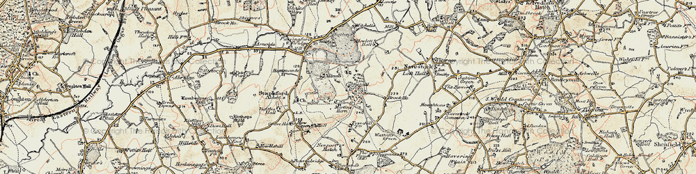 Old map of Curtismill Green in 1898