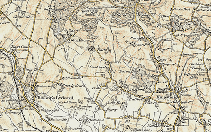 Old map of Cushuish in 1898-1900