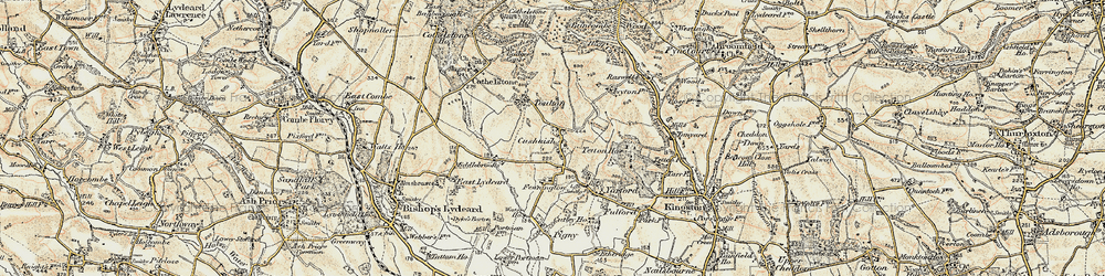 Old map of Cushuish in 1898-1900
